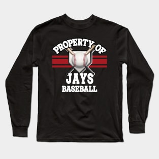 Proud Name Jays Graphic Property Vintage Baseball Long Sleeve T-Shirt